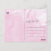 Senden von Hugs Postkarte (Rückseite)