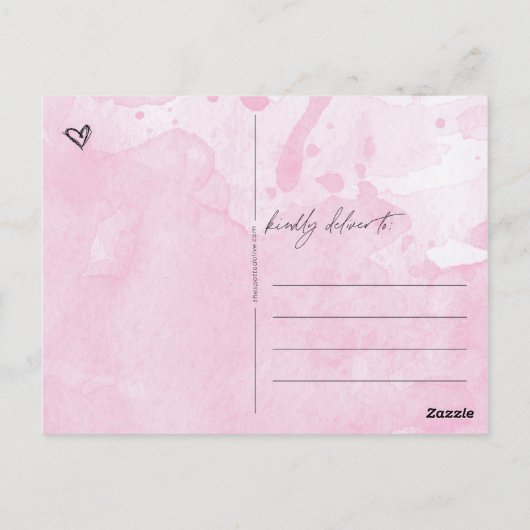 Senden von Hugs Postkarte (Rückseite)