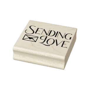 Senden von Liebe Gummistempel