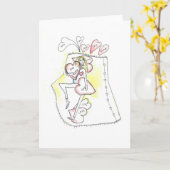 Senden von Liebe Karte (Gelbe Blume)