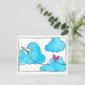 Senden von Liebe Postkarte (Stehend Vorderseite)