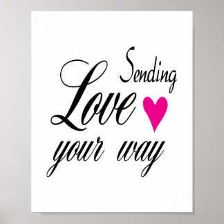 Senden von Liebe Your Way Poster