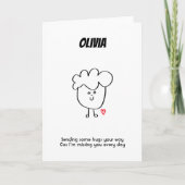 Senden von Schlägern an individuell anpassbare Geb Karte (Vorderseite)