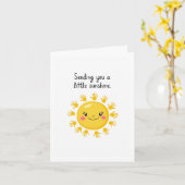 Senden von Sonnenschein Get Well Card Karte (Gelbe Blume)