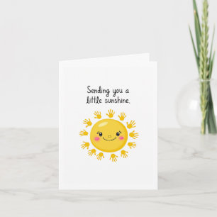 Senden von Sonnenschein Get Well Card Karte