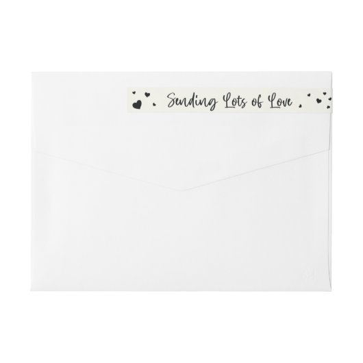 Senden von viel Liebe + Herz-Rücksendeadresse (Rückseite)