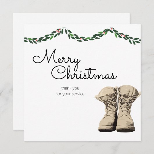 Senden von Weihnachtskarten-Soldaten Mitteilungskarte (Vorne/Hinten)
