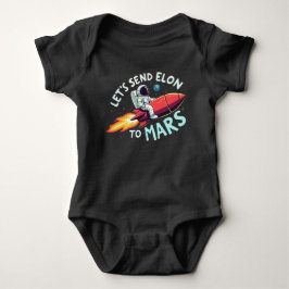 Senden wir Elon an Mars Baby One-Piece Strampler
