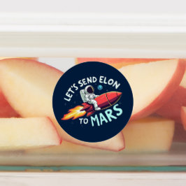 Senden wir Elon an Mars-Stickers Etiketten