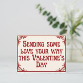 Sendende Liebe Platonic Valentine Postkarte (Stehend Vorderseite)