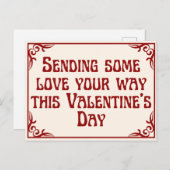 Sendende Liebe Platonic Valentine Postkarte (Vorne/Hinten)