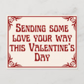 Sendende Liebe Platonic Valentine Postkarte (Vorderseite)