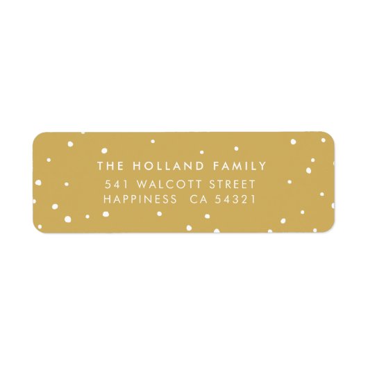 SENDER ADDRESS niedliche moderne Schneeflocken Alt (Vorne)