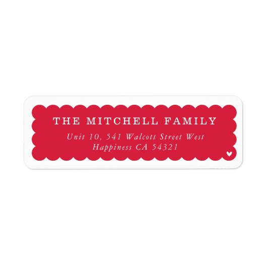 SENDER moderner Minimal-Jakobsbanner rot (Vorne)