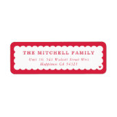 SENDER moderner Minimal-Jakobsbanner rot (Vorne)