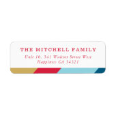 SENDER modernes geometrisch-rotes Gold mit minimal (Vorne)