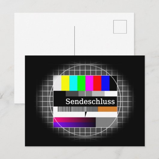 SendeSchluss! Postkarte (Vorne/Hinten)