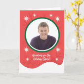 Sendet Holiday Spirit Individuelle Name mit Red Fo Karte (Gelbe Blume)