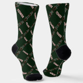 Sendeturm und Stromleitungsmuster Socken (Gewinkelt)