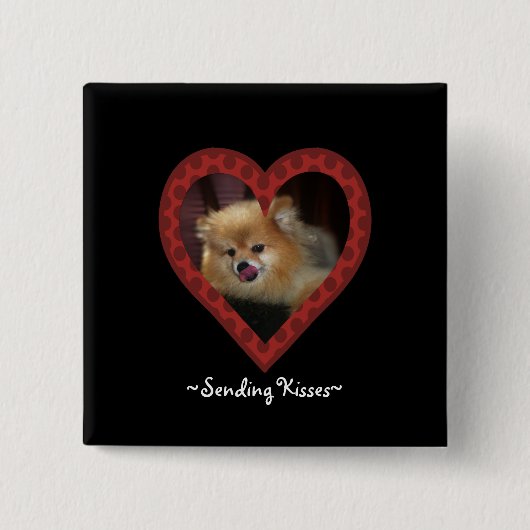 ~Sending Kisses~ Knopf Button (Vorderseite)