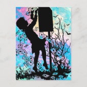 SENDING LIEBE MIT SNAIL MAIL! POSTKARTE (Vorderseite)