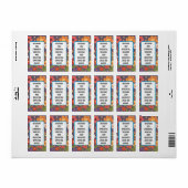 "Sending Light & Love" – Get Well Soon Card Adressaufkleber (Vorne)