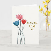 Sending Love Flowers Card Karte (Gelbe Blume)