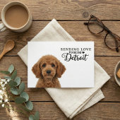 Sending Love From Detroit Postcard Postkarte