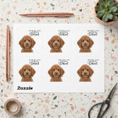 Sending Love From Detroit  Quadratischer Aufkleber