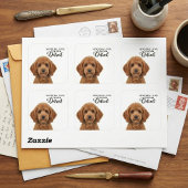 Sending Love From Detroit  Quadratischer Aufkleber