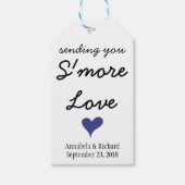 SENDING S'MORE LIEBE BLAU HERZ WEDING Geschenktast Geschenkanhänger (Vorderseite)