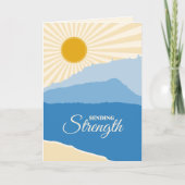 Sending Strength Mountain and Lake Karte (Vorderseite)