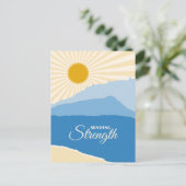 Sending Strength Mountain and Lake Postkarte (Stehend Vorderseite)