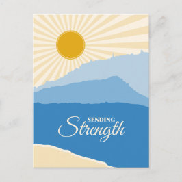 Sending Strength Mountain and Lake Postkarte