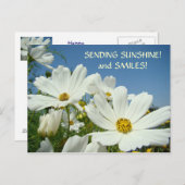 SENDING SUNSHINE & Lächeln! Valentine Feiertagspostkarte (Vorne/Hinten)