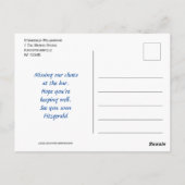 SENDING VIRTUAL BIER HUGS Cartoon Beers Postkarte (Rückseite)