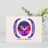 SENDING VIRTUAL HUGS Custom Foto Vermisst Sie Kart (Stehend Vorderseite)