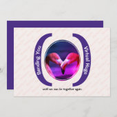 SENDING VIRTUAL HUGS Custom Foto Vermisst Sie Kart (Vorne/Hinten)