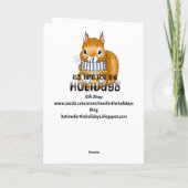 Sending warm Hanukkah Wishes Karte (Rückseite)