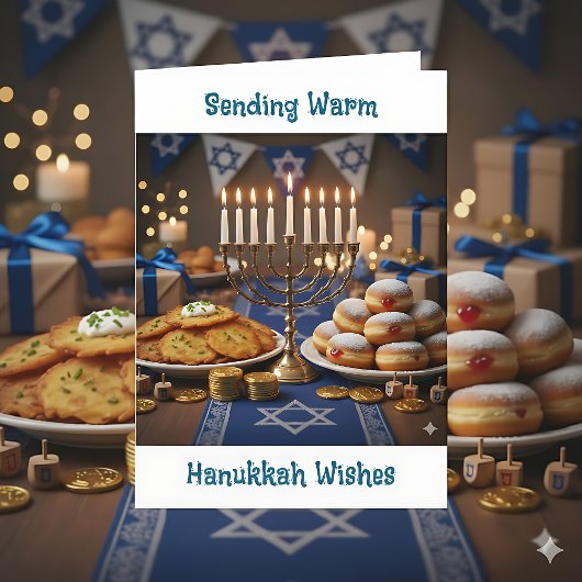 Sending warm Hanukkah Wishes Karte