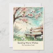 Sending Warm Wishes Feiertagskarte (Vorderseite)