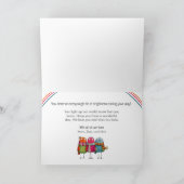 Sending You a Flock of Good Vibes, Neon Birds Karte (Innenseite)