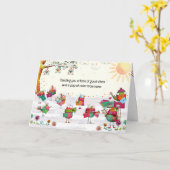 Sending You a Flock of Good Vibes, Neon Birds Karte (Gelbe Blume)