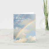 Sending You a Little Light Rainbow Thinking of You Karte (Vorderseite)