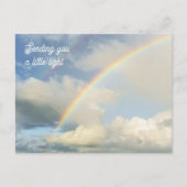 Sending You a Little Light Rainbow Thinking of You Postkarte (Vorderseite)