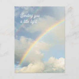 Sending You a Little Light Rainbow Thinking of You Postkarte