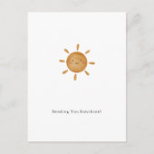 Sending You Sunshine Card Postkarte (Vorderseite)