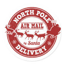 Sendung mit Nordpol klassischer Rundaufkleber