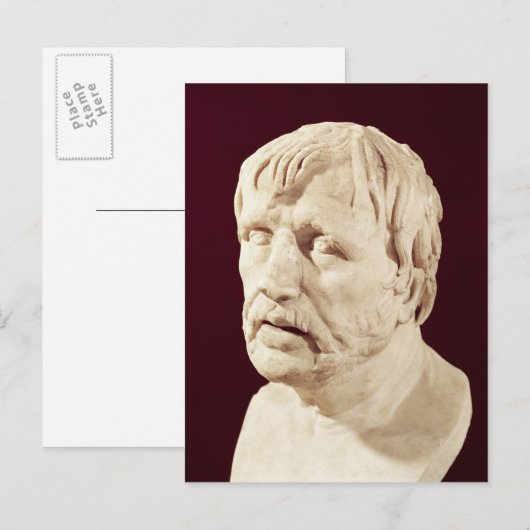 Seneca-Büste Postkarte (Vorne/Hinten)