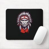 Seneca Indian Chief Sticker1 Mousepad (Mit Mouse)